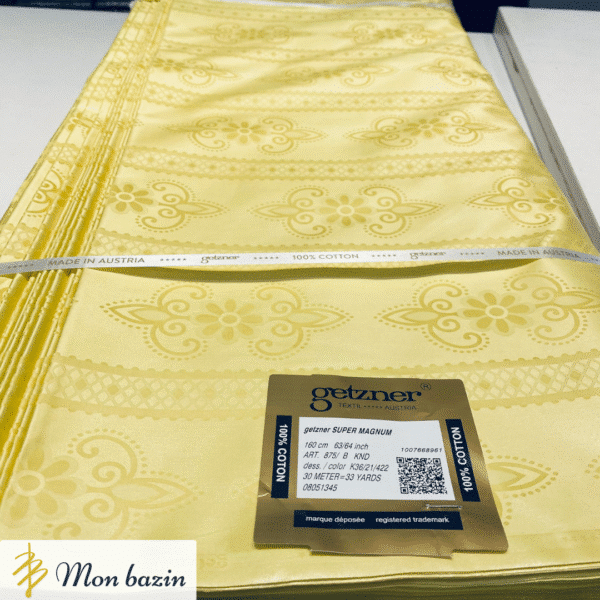 Bazin Getzner Jaune “Soleil de Ségou”