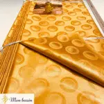 Bazin Getzner Orange Safran “Ségou”