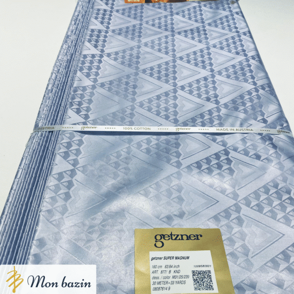 Bazin Getzner Bleu Perle “Sikasso”