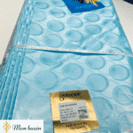 Bazin Getzner Bleu Turquoise “Bamako” – Image 2