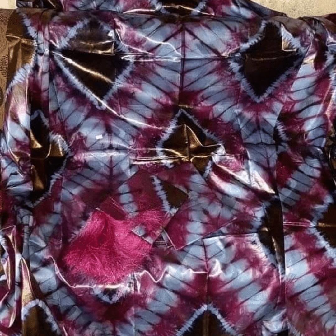 Bazin teinté violet