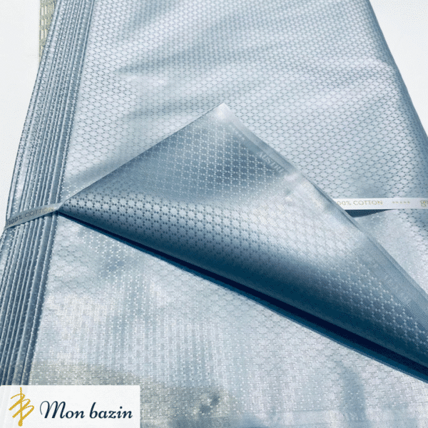 Bazin Getzner Bleu Cendré “Kayes”