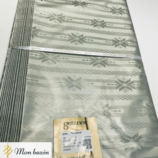 Bazin Getzner Vert Gris “Djenné”