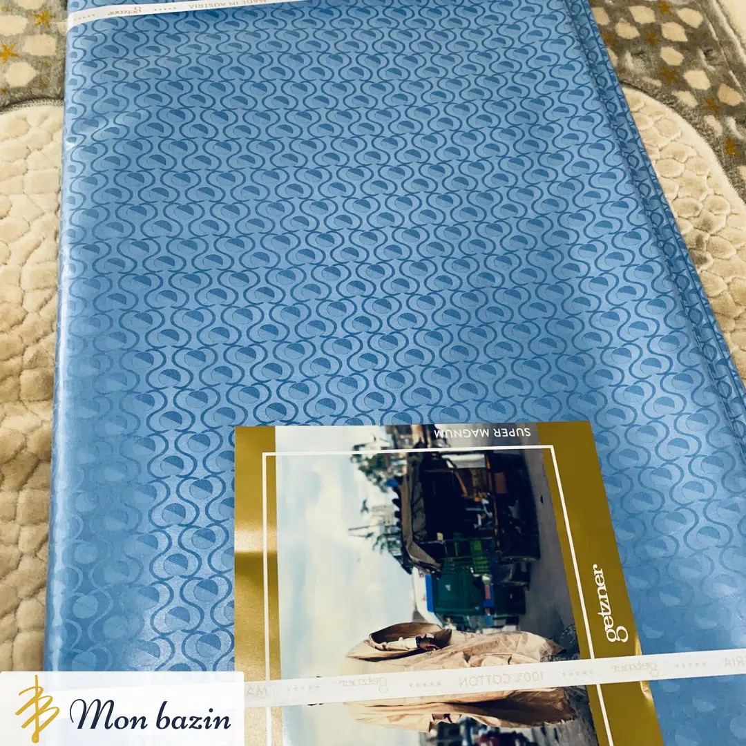 Bazin Getzner Bleu Acier “Koulikoro” – Image 3