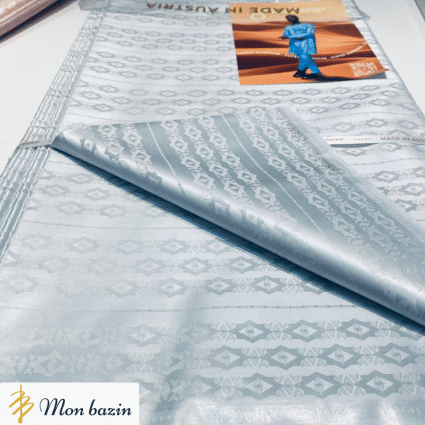 Bazin Getzner Gris Bleu “Djenné”