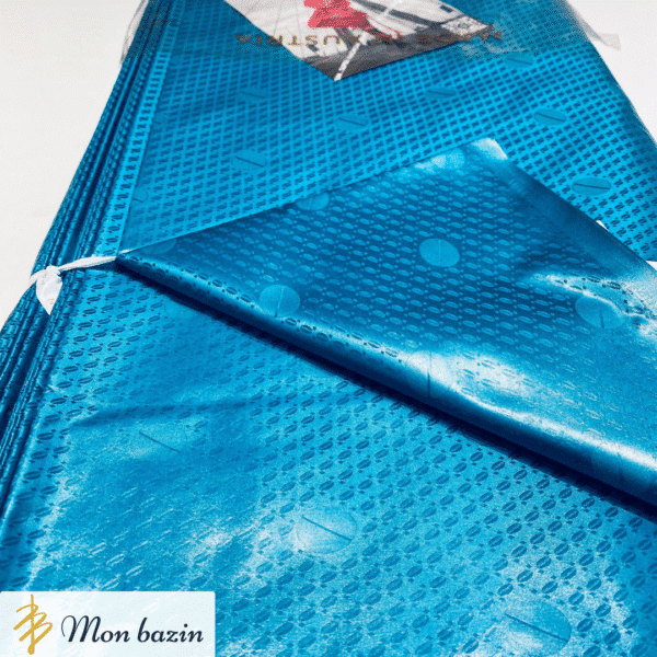 Bazin Getzner Bleu Turquoise “Gao”