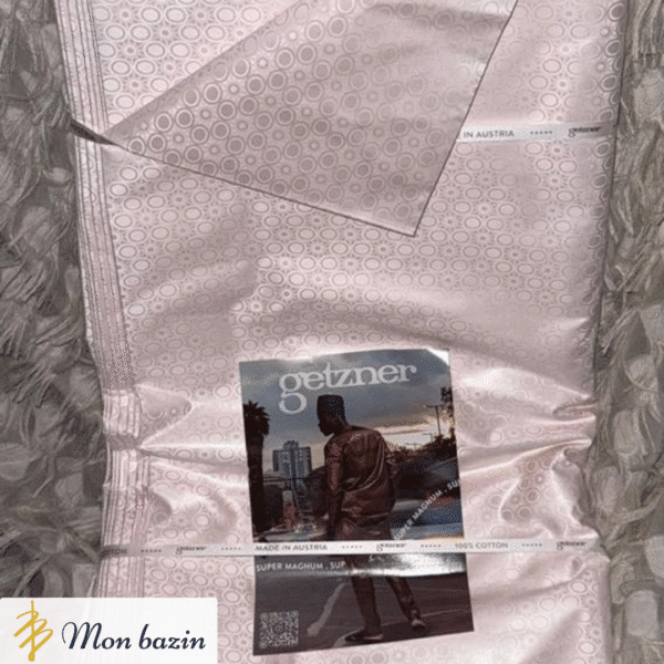 Bazin Getzner Rose Taupe “Ségou”