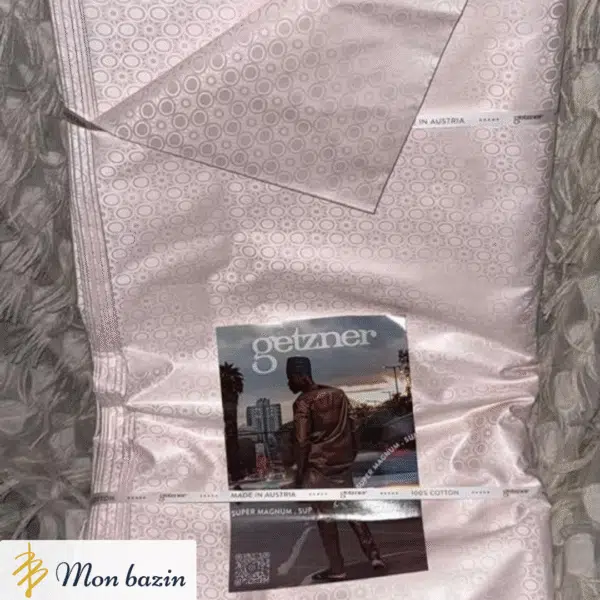 Bazin Getzner Rose Taupe “Ségou”
