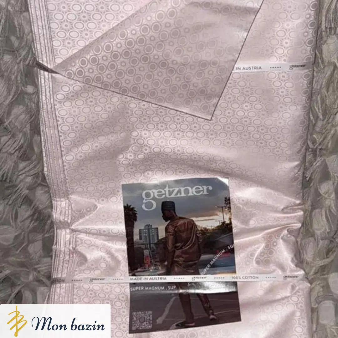 Bazin Getzner Rose Taupe “Ségou” – Image 1