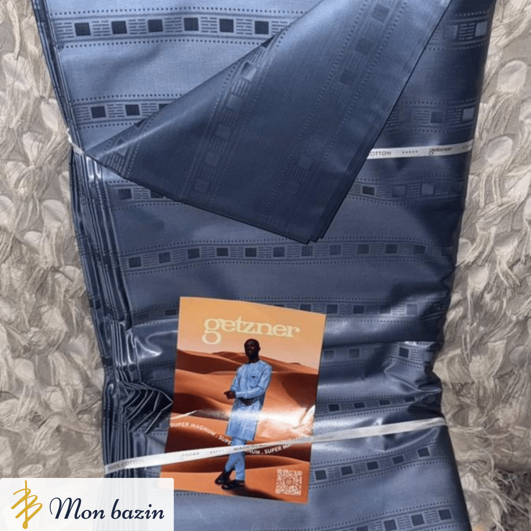 bazin-getzner Bazin Getzner Bleu Nuit “Tombouctou” – Image 1