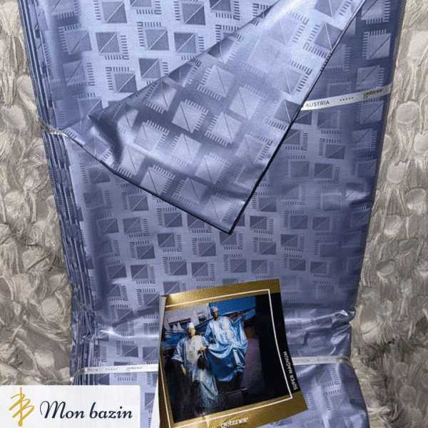 Bazin Getzner Gris Violacé “Tombouctou”