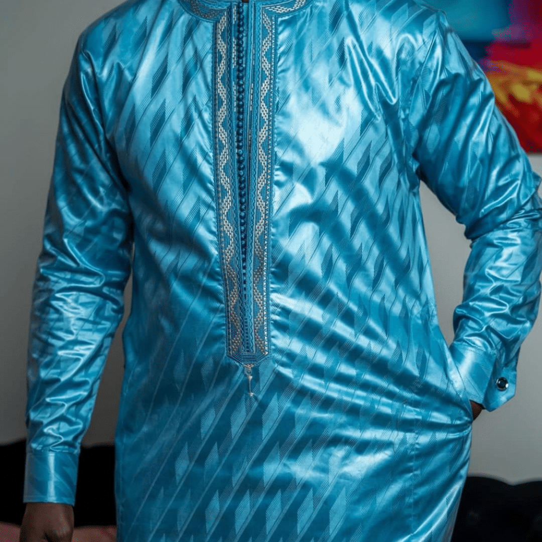 Bazin getzner bleu ciel