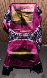 Bazin Teinté Fuchsia Royal “Soleil Couchant” – Image 2