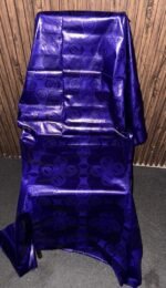 Bazin Teinté Bleu Majestueux “Étoile Royale” – Image 2