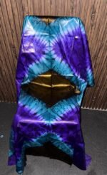 Bazin Teinté Bleu & Violet Royal “Éclat Céleste” – Image 2