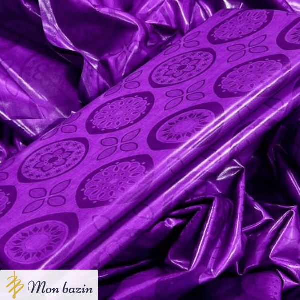 Bazin riche Violet Profond “Djenne”