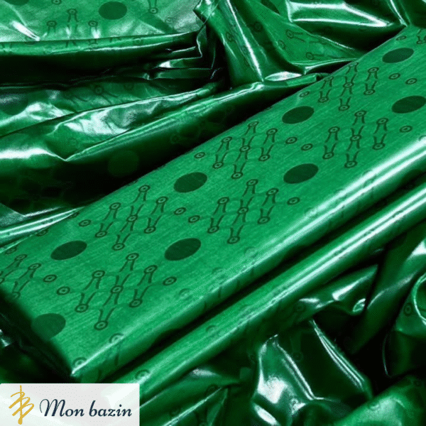 Bazin riche Vert Lichen “Diéma”