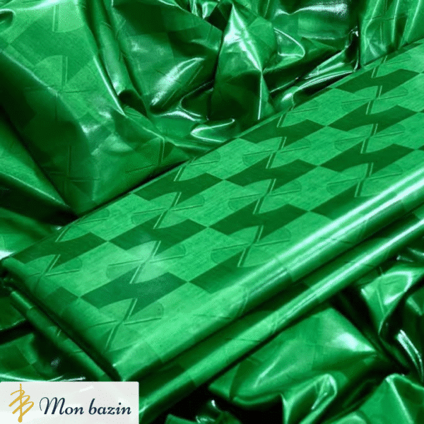 Bazin riche Vert Tilleul “Diéma”