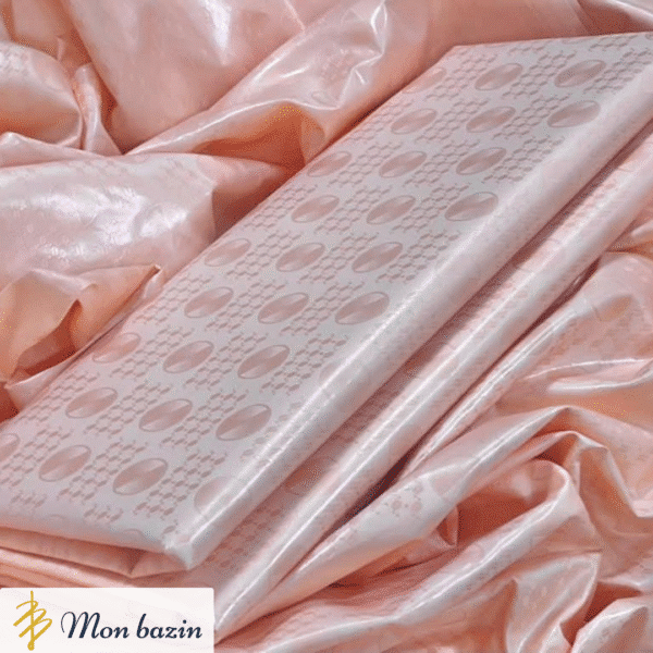 Bazin riche Orange Flamboyant “Koutiala”