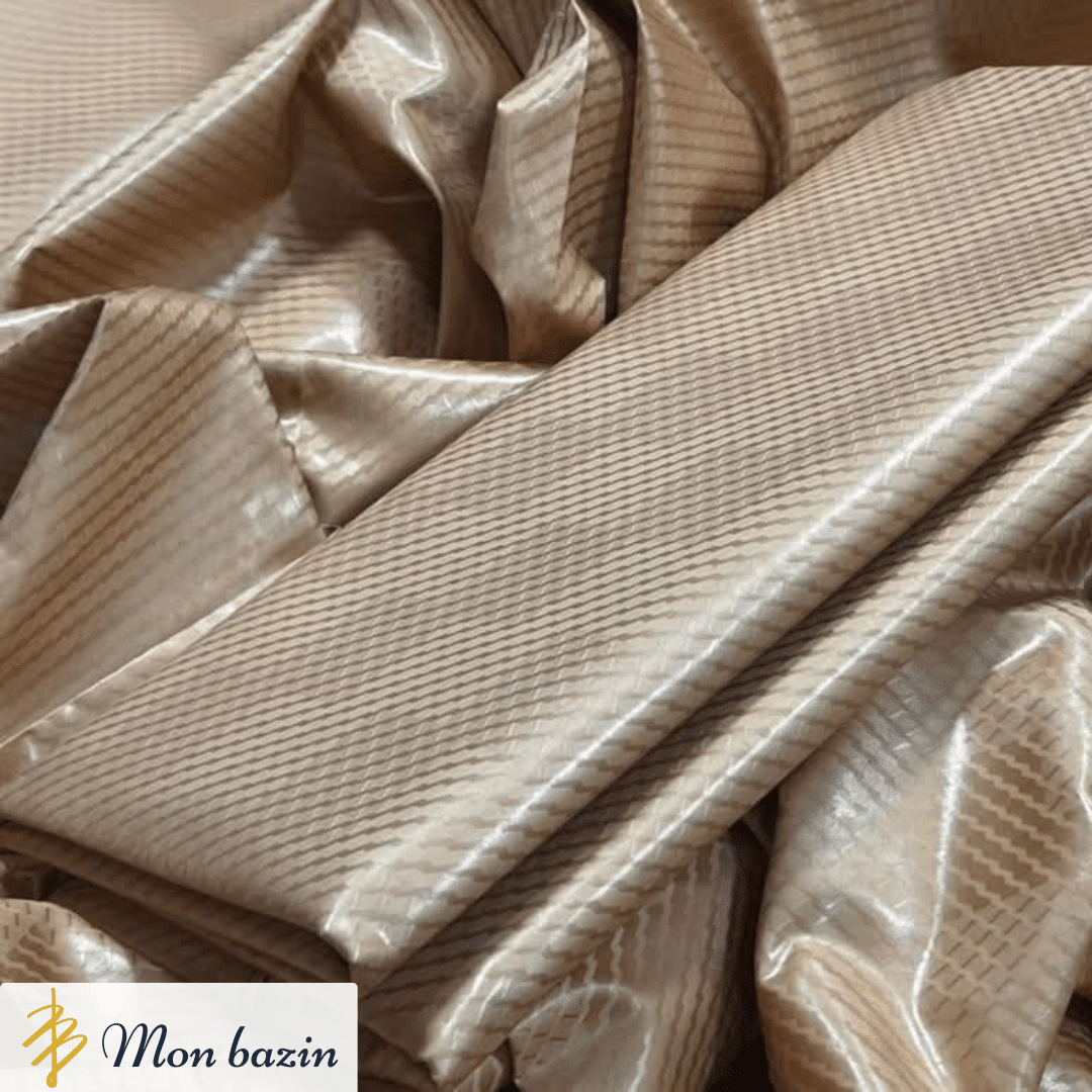 111 Bazin riche Beige Lin “Markala” – Image 1