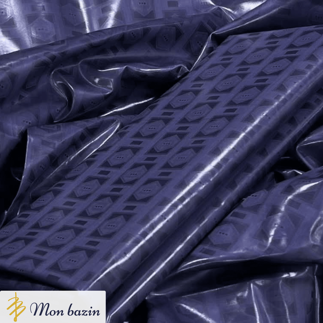 115 Bazin riche Gris Perle “Ansongo” – Image 1