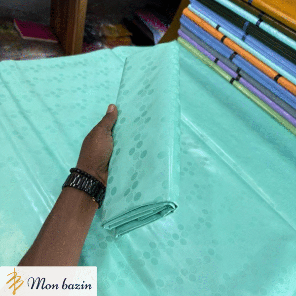 Bazin riche Bleu Turquoise “Yanfolila”