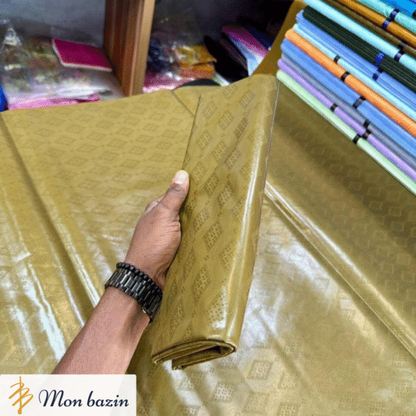 Bazin riche Brun Café “Baraouéli”