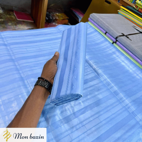 Bazin riche Bleu Azur “Selingue”