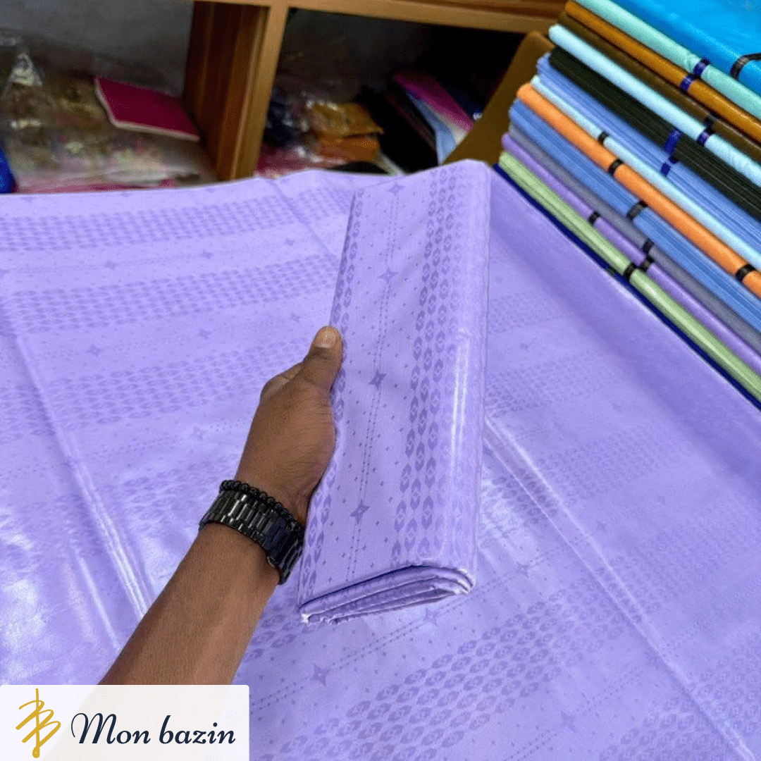 134 Bazin riche Violet Mystique “Bandiagara” – Image 1