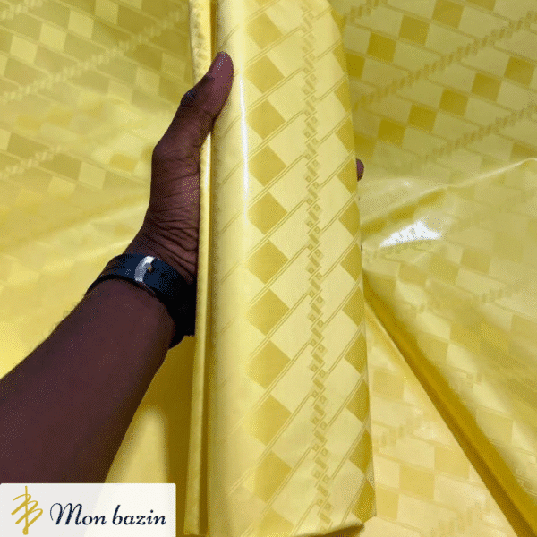 Bazin riche Jaune Flamboyant “Bougouni”