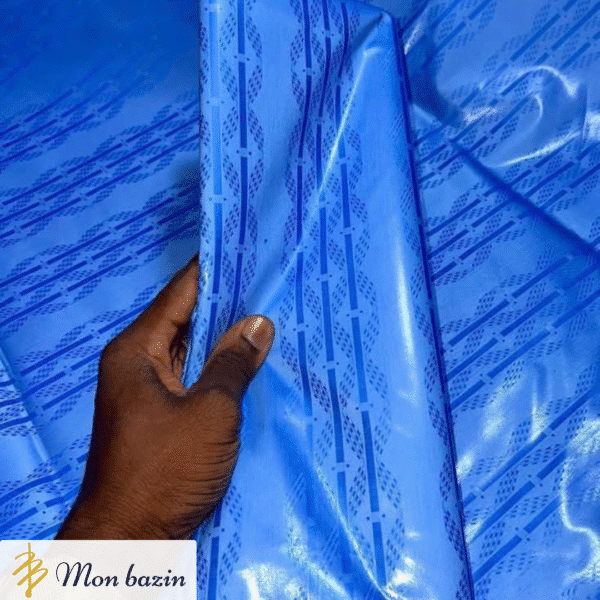 Bazin riche Bleu Ciel Intense “Mopti”