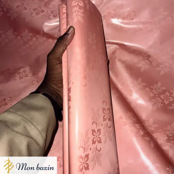 Bazin riche Orange Flamboyant “Goundam”