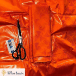 Bazin riche Orange Vibrant “Bafoulabé”