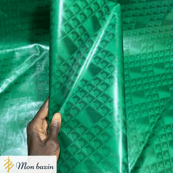 Bazin riche Vert Améthyste “Bafoulabé”