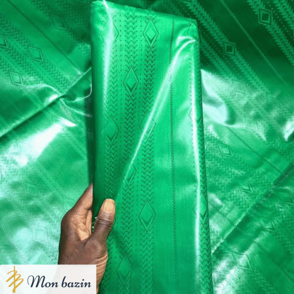 Bazin riche Vert Mousse “Bougouni”