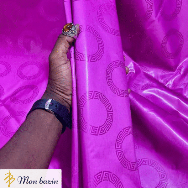 Bazin riche Violet Royal “Koutiala”