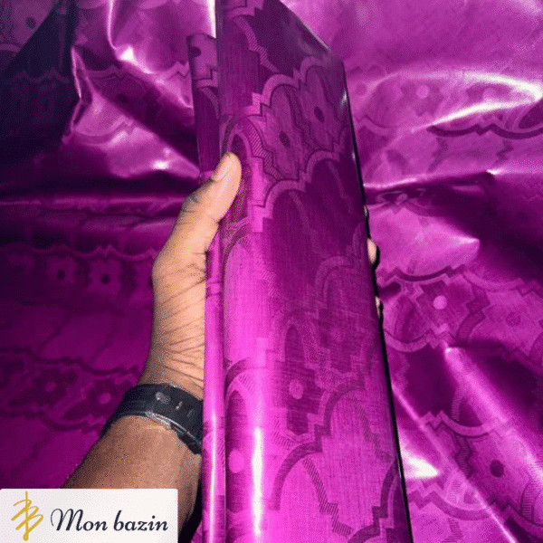 Bazin riche Violet Azur “Koutiala”