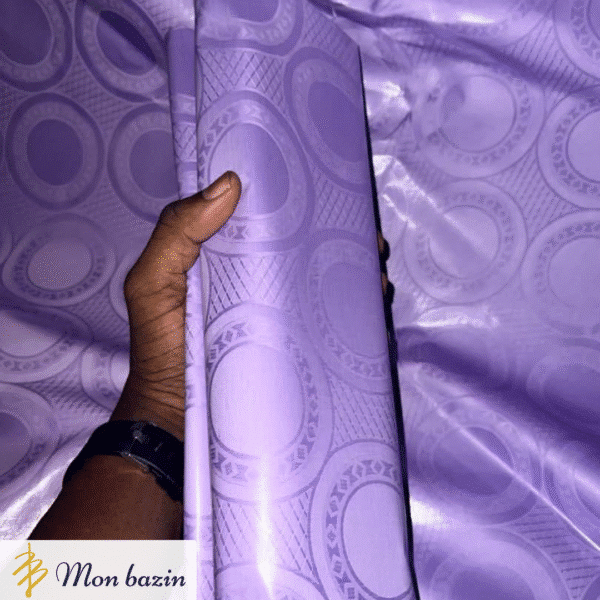 Bazin riche Violet Prune “Kidal”