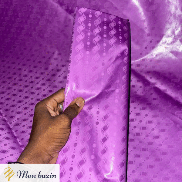 Bazin riche Violet Améthyste “Kolokani”