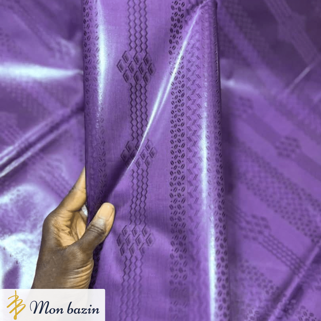 73 Bazin riche Violet Nuit “Yanfolila” – Image 1