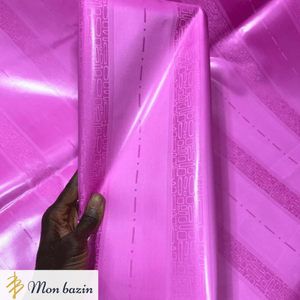 Bazin riche Rose Velours “Koutiala”