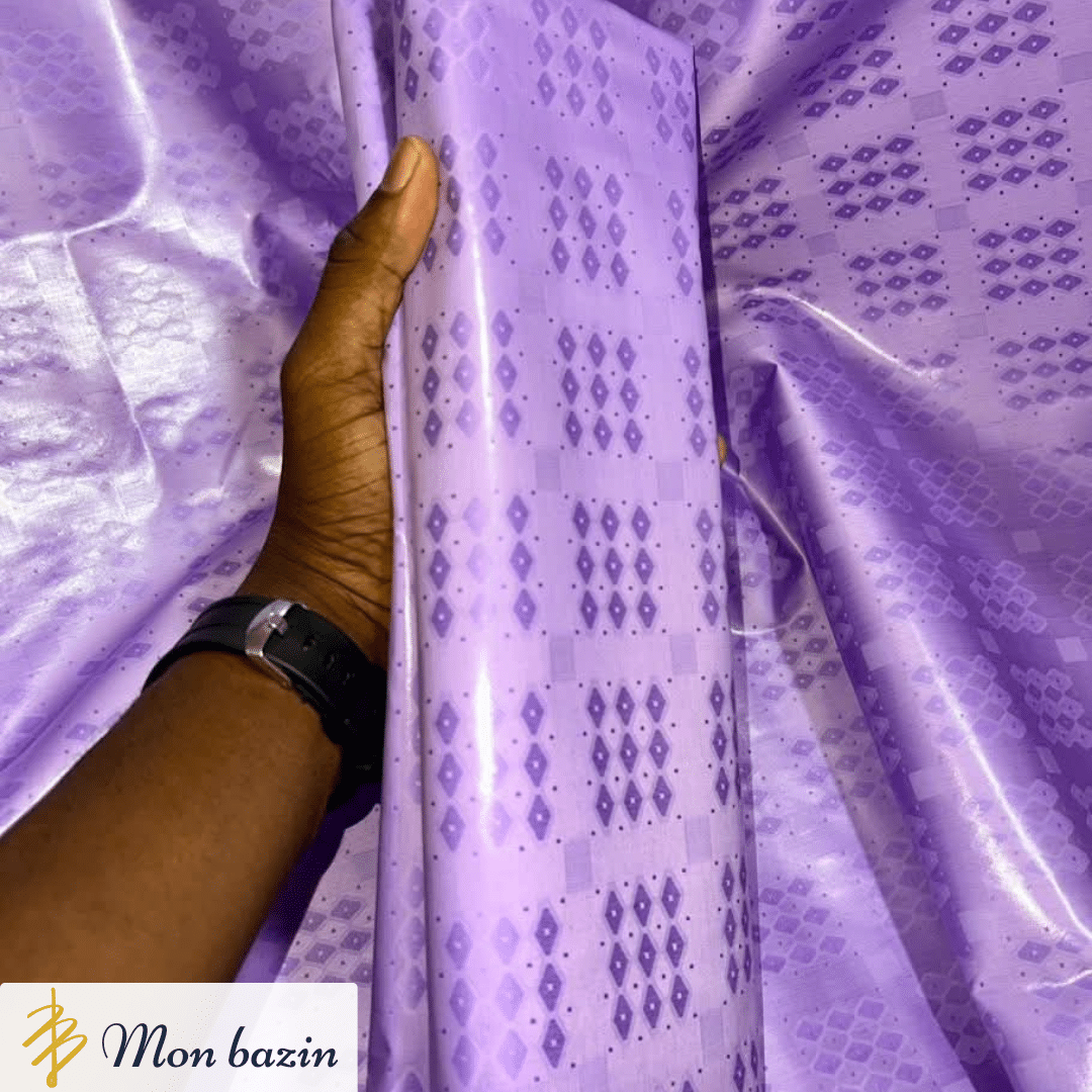 78 Bazin riche Violet Mystique “Yanfolila” – Image 1