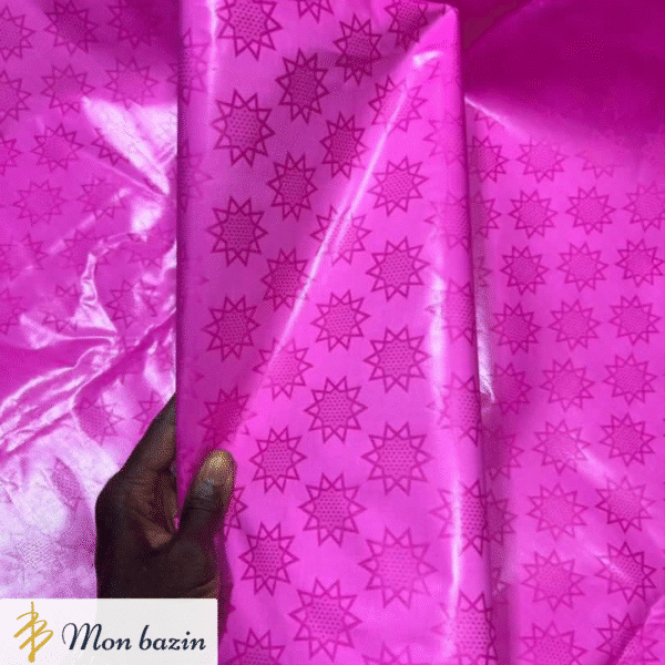 Bazin riche Rose Profond “Kidal”