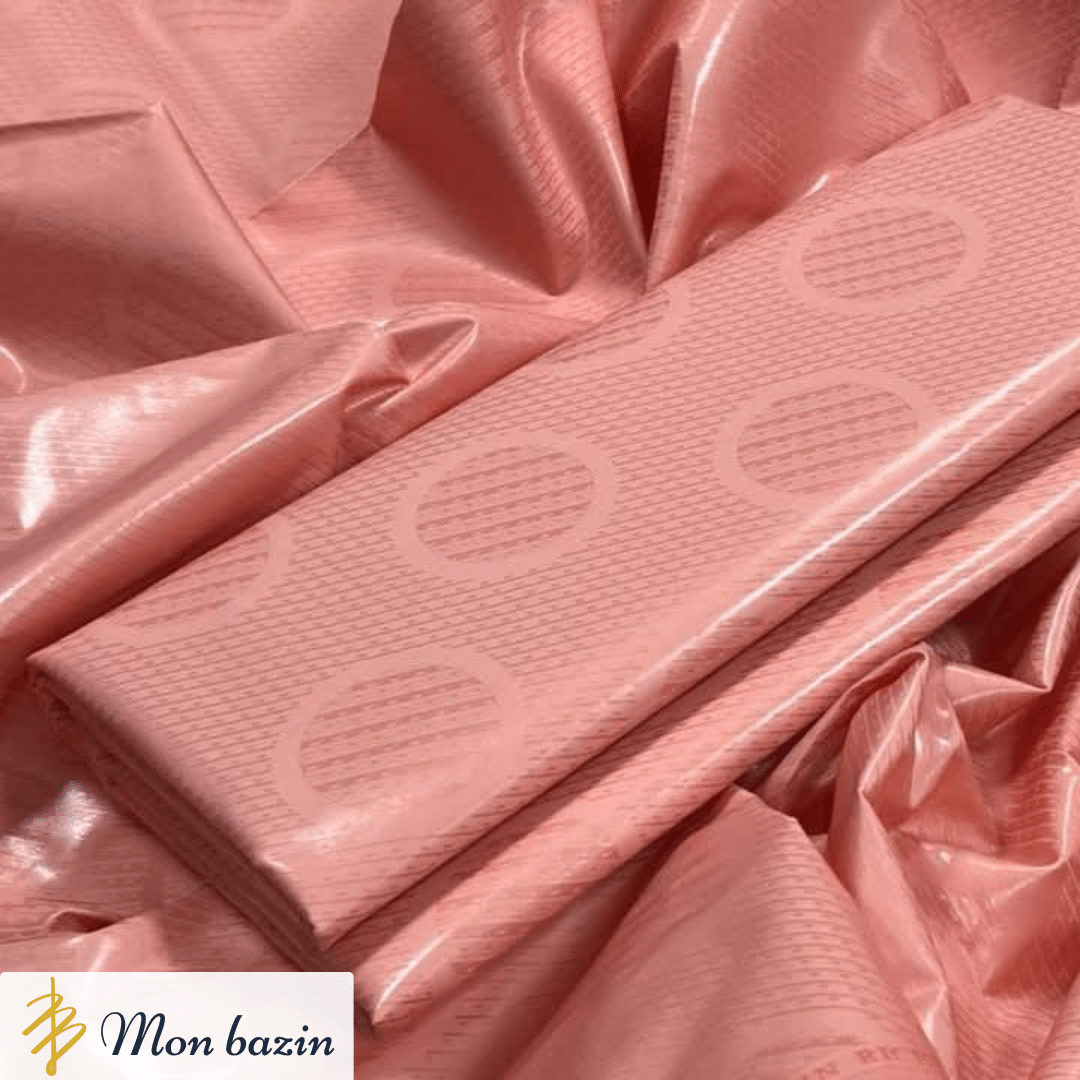 83 Bazin riche Orange Étincelant “Ansongo” – Image 1