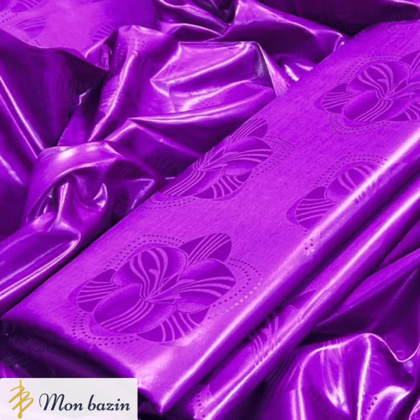 Bazin riche Violet Royal “Kidal”