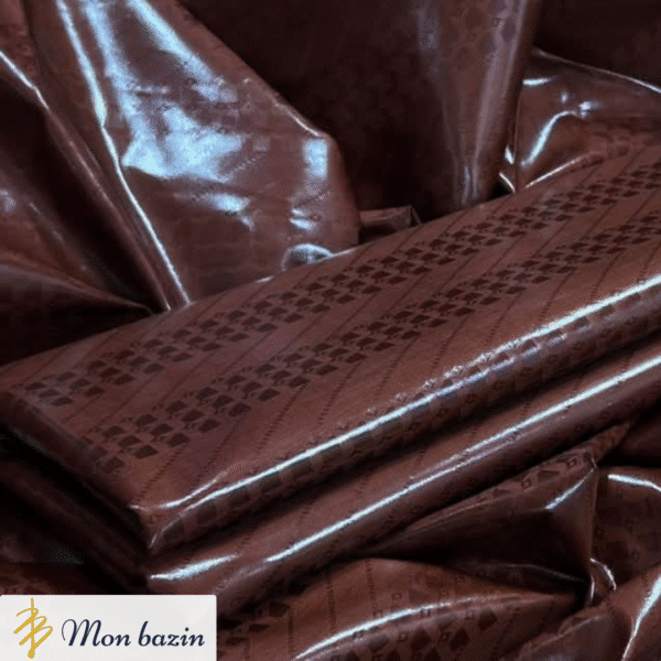 Bazin riche Marron Somptueux “Tombouctou”