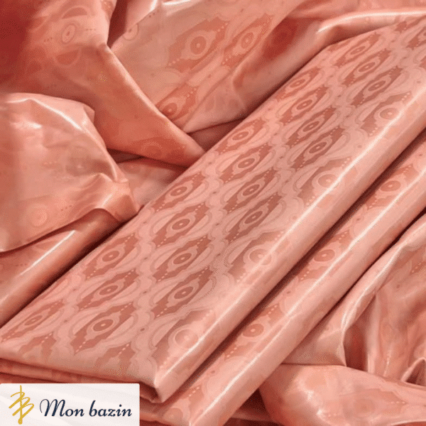 Bazin riche Orange Majestueux “Tominian”