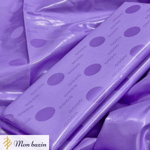 Bazin riche Violet Velours “Djenne”