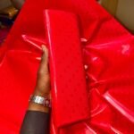 Bazin riche Rouge Parme “Yanfolila”