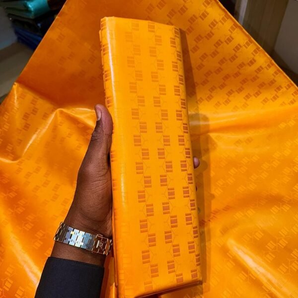 Bazin riche Orange Sublime “Banamba”